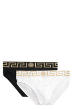 Load image into Gallery viewer, Set of two cotton briefs with logoed elastic band
