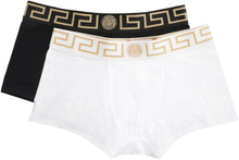 Load image into Gallery viewer, Set of two cotton boxers with logoed elastic band
