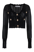 Load image into Gallery viewer, Crochet knit cardigan
