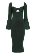Load image into Gallery viewer, Ribbed knit midi dress
