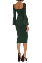 Load image into Gallery viewer, Ribbed knit midi dress
