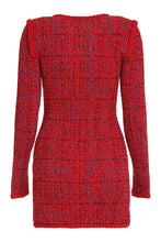 Load image into Gallery viewer, Checked knit dress
