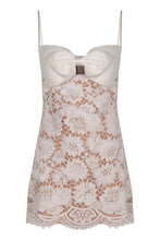 Load image into Gallery viewer, Mini dress with lace bow
