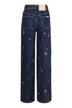 Load image into Gallery viewer, Wide-leg jeans with five pockets
