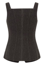 Load image into Gallery viewer, Top with a wool blend gilet
