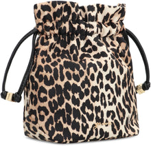 Load image into Gallery viewer, Bucket bag Bou printed in leopard
