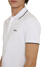 Load image into Gallery viewer, Logo print cotton polo shirt
