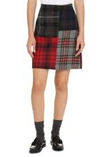 Load image into Gallery viewer, Baccara check pattern wool skirt
