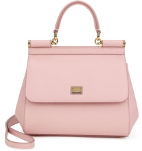 Load image into Gallery viewer, Sicily small leather handbag in calfskin dauphine
