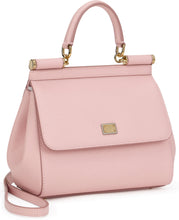 Load image into Gallery viewer, Sicily small leather handbag in calfskin dauphine
