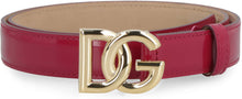 Load image into Gallery viewer, Dg buckle patent leather belt
