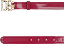 Load image into Gallery viewer, Dg buckle patent leather belt
