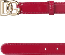 Load image into Gallery viewer, DG buckle patent leather belt
