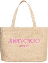Load image into Gallery viewer, East-West raffia tote bag
