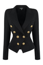 Load image into Gallery viewer, Double-breasted virgin wool jacket
