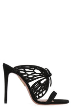 Load image into Gallery viewer, Butterfly suede mules
