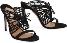 Load image into Gallery viewer, Butterfly suede mules
