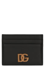 Load image into Gallery viewer, Card holder in leather with logo
