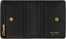 Load image into Gallery viewer, Calfskin leather wallet with logo
