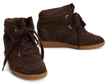 Load image into Gallery viewer, Sneakers with wedge Bobby in leather
