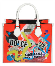 Load image into Gallery viewer, Printed leather tote bag
