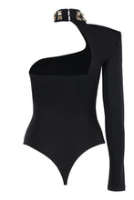 Load image into Gallery viewer, Jersey one-shoulder bodysuit
