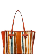Load image into Gallery viewer, Marcella canvas and leather shopping bag
