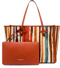 Load image into Gallery viewer, Marcella canvas and leather shopping bag
