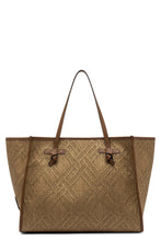 Load image into Gallery viewer, Marcella canvas and leather shopping bag

