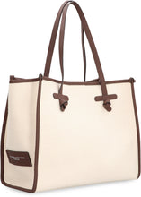 Load image into Gallery viewer, Marcella Herringbone fabric tote
