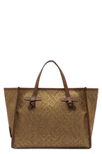Load image into Gallery viewer, Marcella canvas and leather shopping bag
