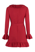 Load image into Gallery viewer, Ruffled crepe mini dress
