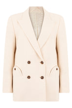 Load image into Gallery viewer, Double-breasted blazer in cotton blend
