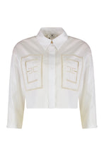Load image into Gallery viewer, Crop shirt in poplin

