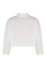 Load image into Gallery viewer, Crop shirt in poplin
