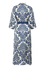 Load image into Gallery viewer, Camelia printed silk shirtdress
