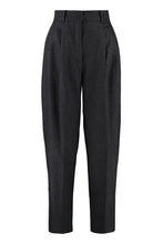 Load image into Gallery viewer, Caprera stretch wool carrot-fit trousers
