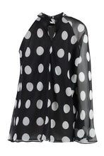 Load image into Gallery viewer, Carella polka-dot silk blouse
