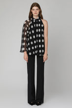 Load image into Gallery viewer, Carella polka-dot silk blouse

