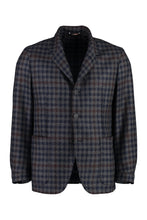 Load image into Gallery viewer, Wool-cashmere blend two-button blazer
