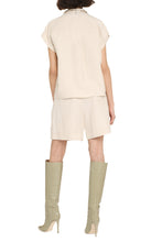 Load image into Gallery viewer, Short sleeve linen blend shirt
