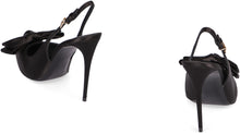 Load image into Gallery viewer, Satin slingback pumps
