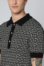 Load image into Gallery viewer, Jacquard knit polo shirt
