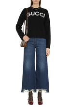 Load image into Gallery viewer, Cropped wide-leg jeans
