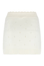 Load image into Gallery viewer, Fitted wool and cashmere miniskirt
