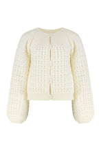 Load image into Gallery viewer, Embroidered cardigan in wool and cashmere
