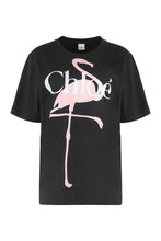Load image into Gallery viewer, Loose t-shirt with logo in cotton jersey
