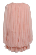 Load image into Gallery viewer, Mini dress with a silk muslin cape
