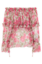 Load image into Gallery viewer, Silk floral blouse
