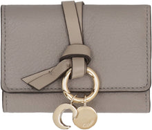 Load image into Gallery viewer, mini Alphabet leather tri-fold wallet
